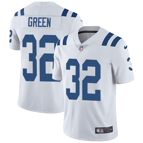 Nike Colts #32 T.J. Green White Men's Stitched NFL Vapor Untouchable Limited Jersey